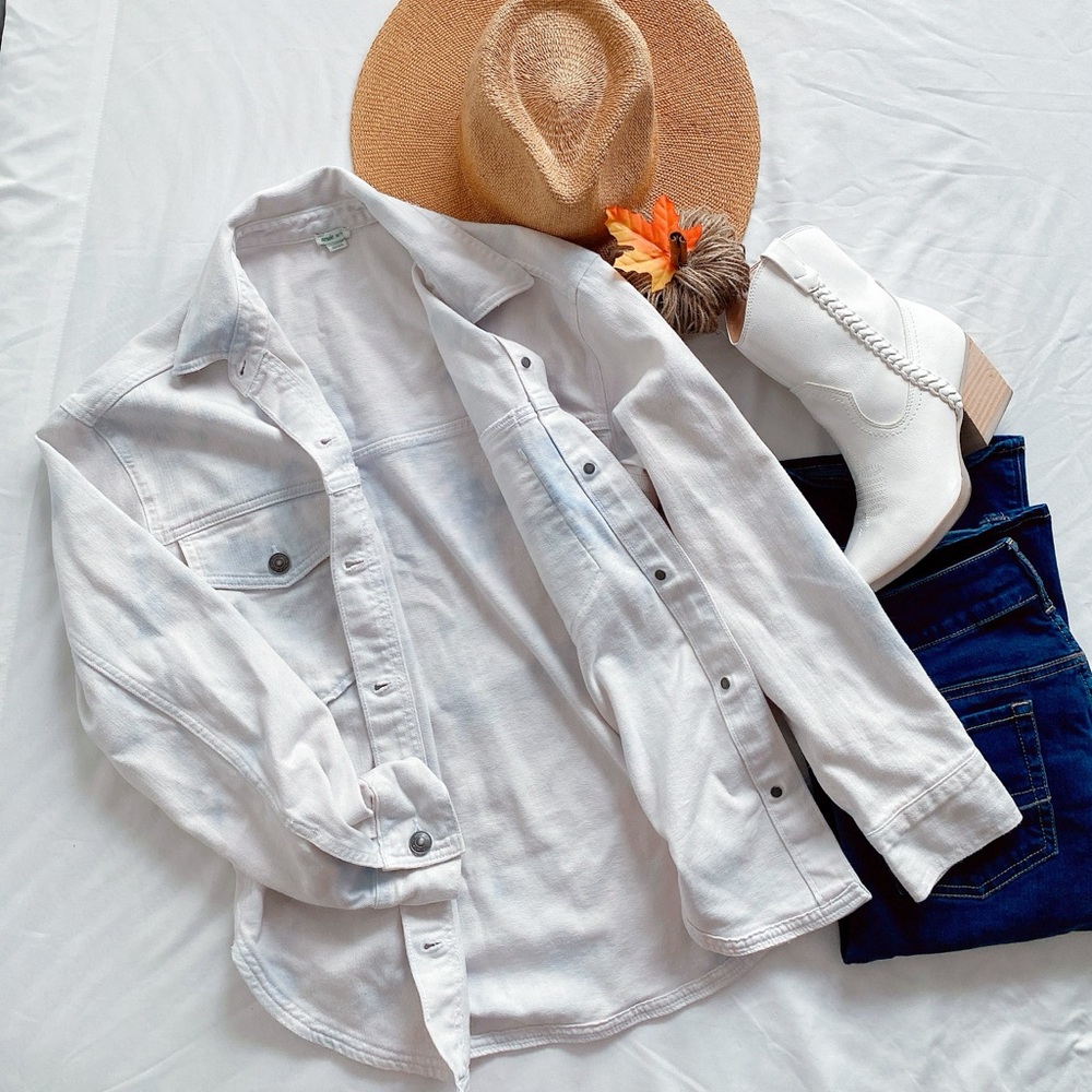 Aerie button down jean cotton flannel